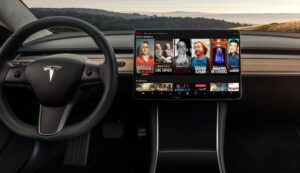tesla netflix streaming