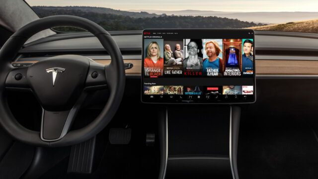 tesla netflix streaming