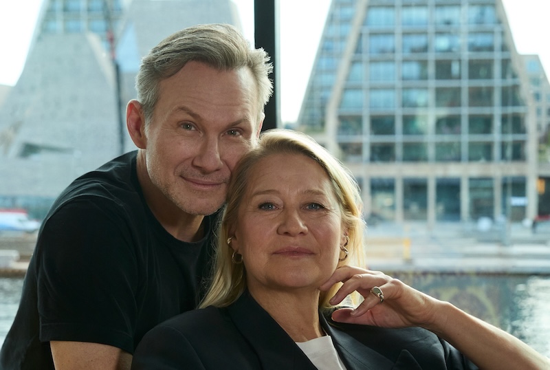 Trine Dyrholm og Christian Slater